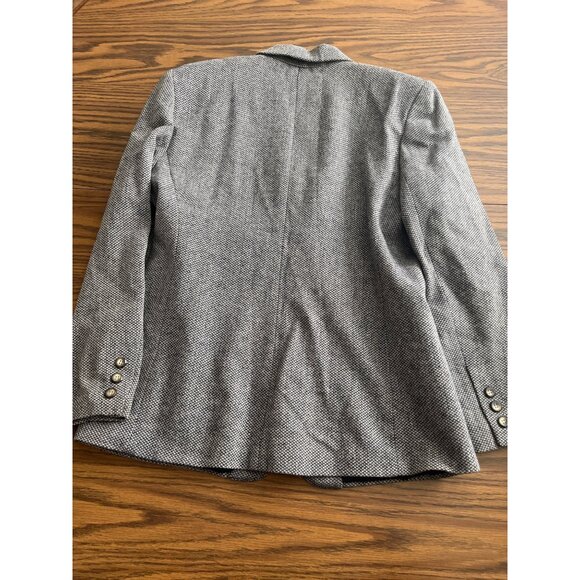 Norton McNaughton black grey button up dress jacket size 8P - Picture 2 of 3